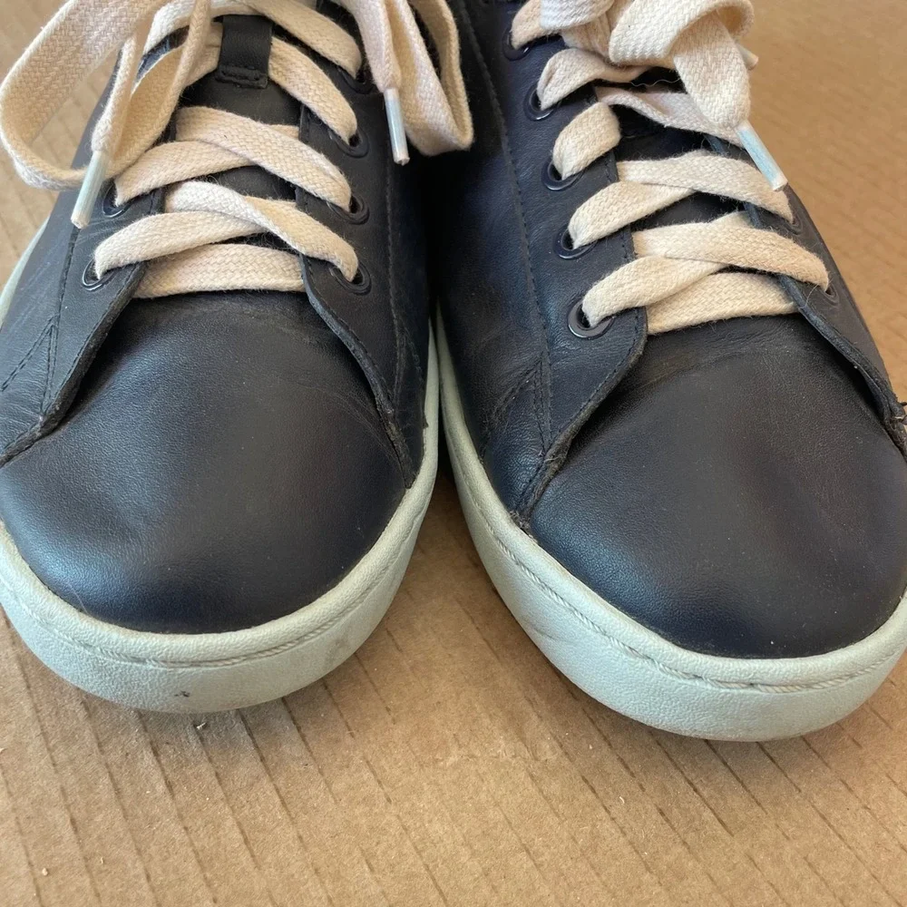 Vionic Pro Shoes Womens 10 Navy Blue Leather Mable Athletic Casual Comfort